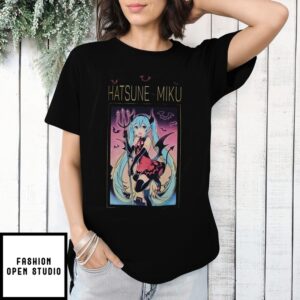 Hatsune Miku Devil Costume Metallic Details T-Shirt