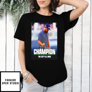 Jj Spaun Champion The 125Th Us Open Signature T-Shirt