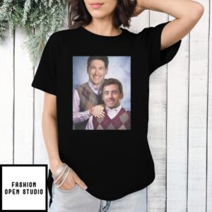 Joey Logano And Ryan Blaney Step Brothers Parody Portrait T-Shirt