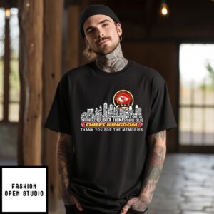 Kansas City Chiefs Kingdom Skyline City Names Memories T-Shirt