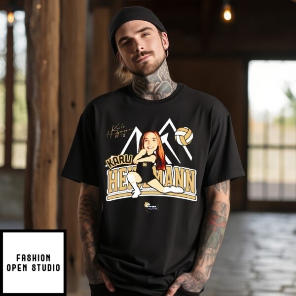 Karli Heidemann Montana State Volleyball ’25 Caricature T-Shirt