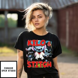 Kilo And Stitch Cartoon T-Shirt