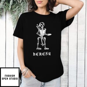 Louis Tomlinson Wearing Heresy Skeleton T-Shirt