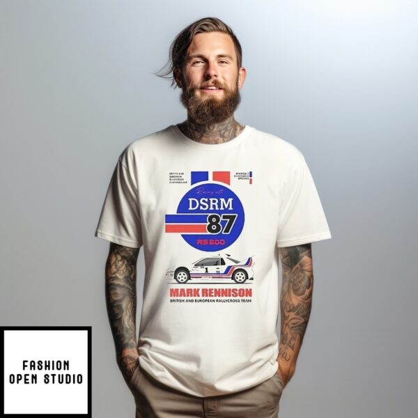Mark Rennison 1987 British And European Rallycross Team T-Shirt