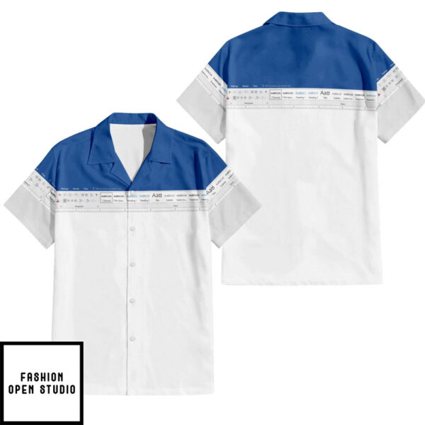 Microsoft Word Hawaiian Shirt
