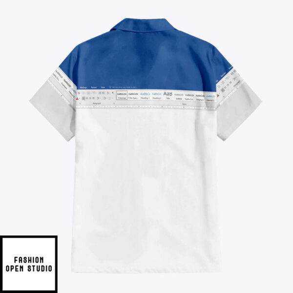 Microsoft Word Hawaiian Shirt