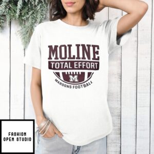 Moline Total Effort Maroons Football T-Shirt
