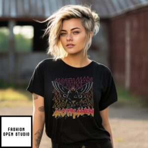 Mothman Metal Font T-Shirt