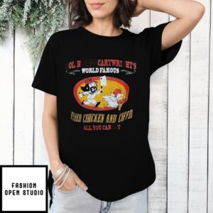 Nashville Pussy Col Blaine Cartwright World Famous Fried Chicken And Coffee All You Can Eat T-Shirt