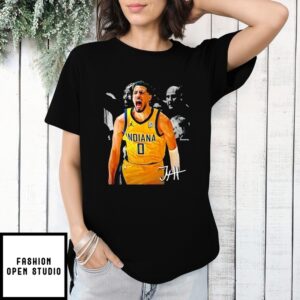 Nba Finals 2025 Tyrese Haliburton Indiana Pacers Signature T-Shirt
