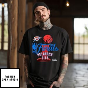 Nba Finals Oklahoma City Thunder 2025 Skyline Trophy T-Shirt