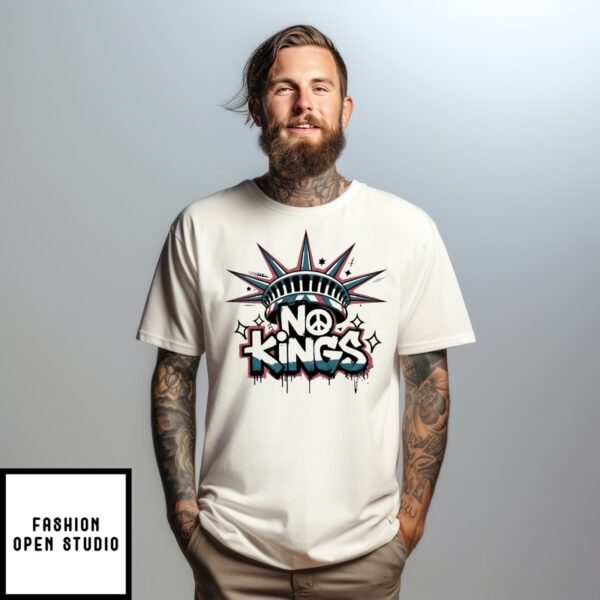 No Kings Liberty 4Th Of July American Flag T-Shirt