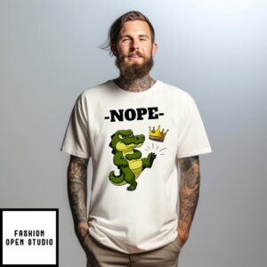 No Kings Nope Crown Stone Gator T-Shirt