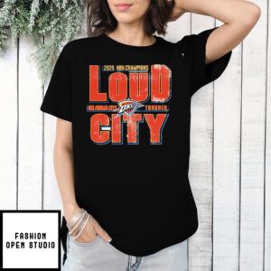Okc Thunder 2025 Nba Champions Loud City Vintage T-Shirt