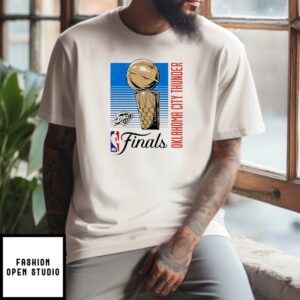 Okc Thunder 2025 Nba Finals Retro Lines T-Shirt