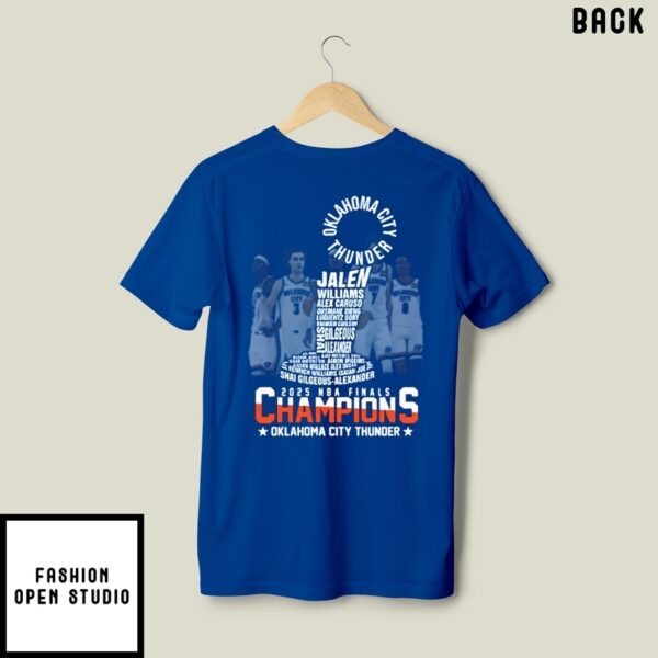 Oklahoma City Thunder 2025 Nba Finals Champions T-Shirt