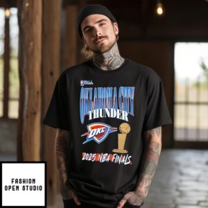 Oklahoma City Thunder 2025 Nba Finals Trophy Logo T-Shirt