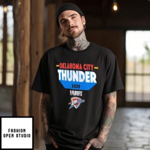 Oklahoma City Thunder 2025 Playoff Vintage Logo T-Shirt