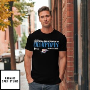 Oklahoma City Thunder 2025 Western Conference Champions Basketball T-Shirt