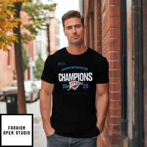 Oklahoma City Thunder 2025 Western Conference Champions Roster Buzzer Beater T-Shirt