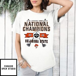 Oklahoma State Cowboys 2025 Ncaa Men’S Golf National Champions T-Shirt