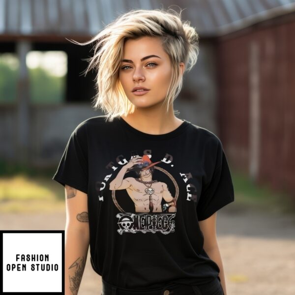 One Piece Portgas D Ace Portrait T-Shirt