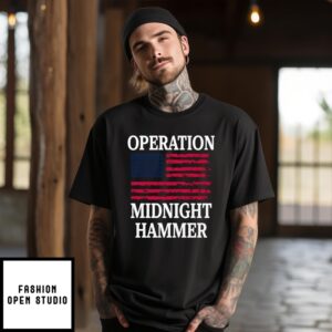 Operation Midnight Hammer With American Flag T-Shirt