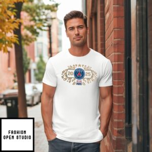 Paris Saint Germain European Champions Jersey Roster Graphic T-Shirt