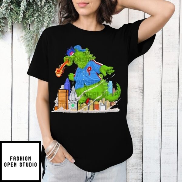 Phillie Phanatic Phanzilla  Philadelphia Phillies Mascot T-Shirt