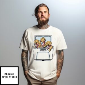 Puppies Pocket Golden Dogs T-Shirt