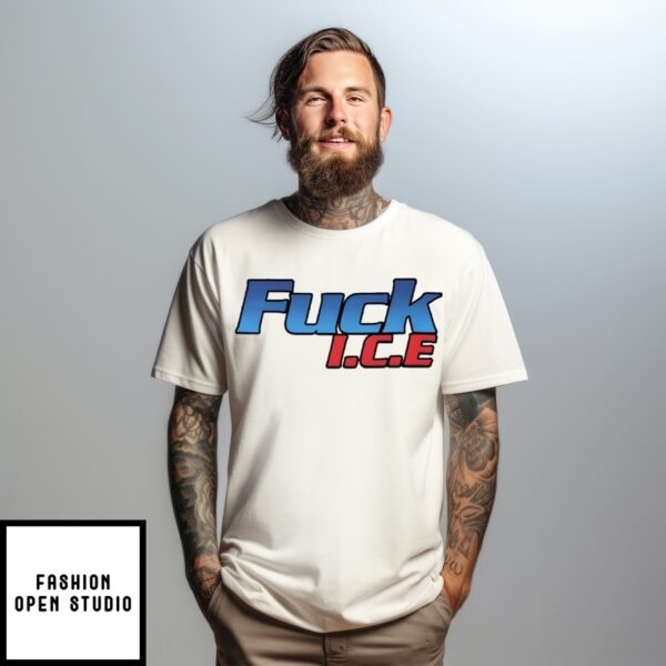 Retro Abolish Ice Print T-Shirt