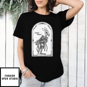 Skeleton Bunny Inner Peace T-Shirt