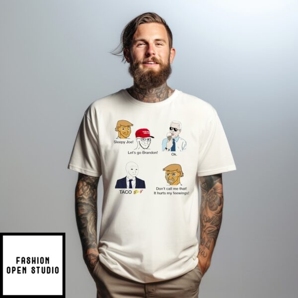 Sleepy Joe Let’S Go Brandon Trump Taco 2025 Meme T-Shirt