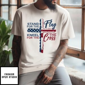 Stand For The Flag Kneel For The Cross T-Shirt