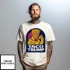 Taco Trump 2025 Trump Always Chickens Out Cartoon T-Shirt