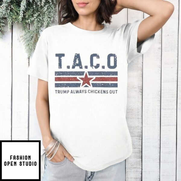Taco Trump Always Chickens Out Vintage T-Shirt
