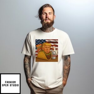 Taco Trump Face With Cheetos And Diet Coke Bok Bok T-Shirt