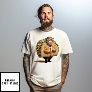 Taco Trump Fat 2025 Trump Always Chickens Out Maga T-Shirt