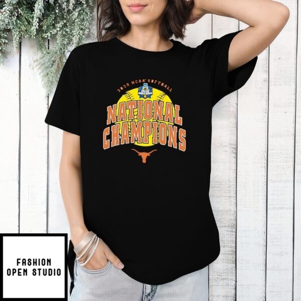 Texas Longhorns 2025 Ncaa Softball National Champions Vintage T-Shirt
