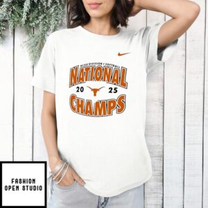 Texas Longhorns 2025 Ncaa Softball Women’S Cws Champions Home Plate T-Shirt
