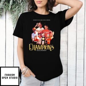 Texas Longhorns Women’S Softball 2025 Cws Championsh Poster T-Shirt