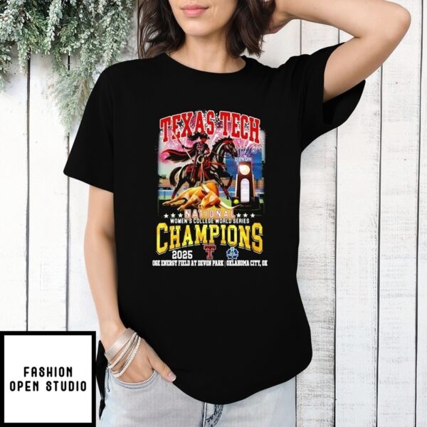 Texas Tech Red Raiders 2025 National Women’S College World Series Champions T-Shirt