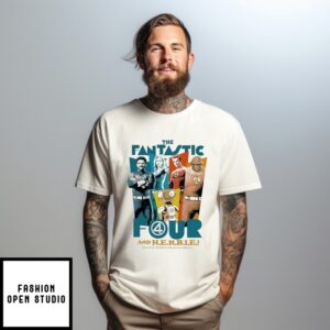 The Fantastic Four First Steps Four And Herbie  T-Shirt