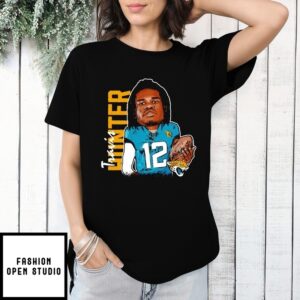 Travis Hunter Player Jacksonville Jaguars Caricature T-Shirt