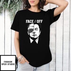 Trump Musk Face Off 2025 Funny T-Shirt