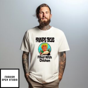 Trump Taco Filled With Chicken Caricature T-Shirt