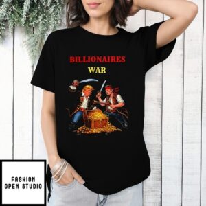 Trump Vs Musk Billionaires Wars Pirate T-Shirt