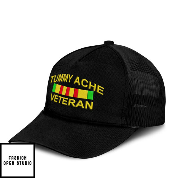 Tummy Ache Veteran Trucker Cap