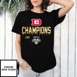 Ufl Championship Dc Defenders 2025 United Football League T-Shirt