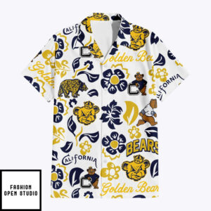 University Of California Berkeley Floral Button Down Hawaiian Shirt